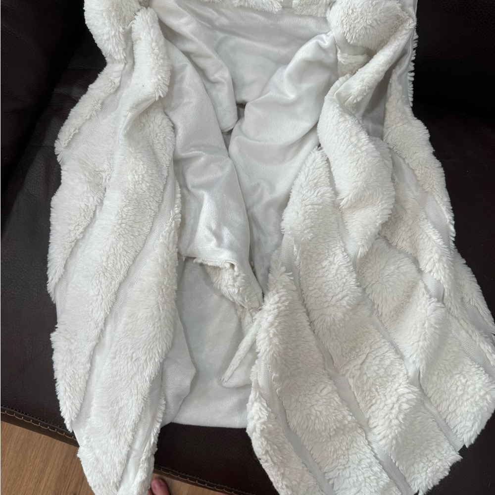 Women's White Faux Fur Jacket